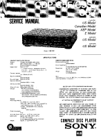 Sony CDP-C5S - Service Manual 